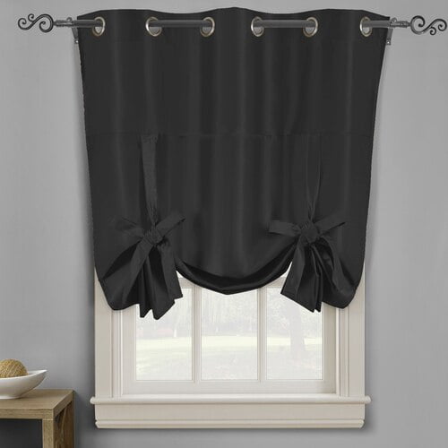 Tie Up Shade Soho Triple-Pass Thermal Insulated Blackout Curtain Top Grommet 